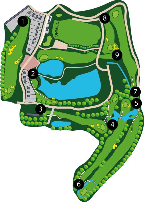 Mapka Armada Golf Club