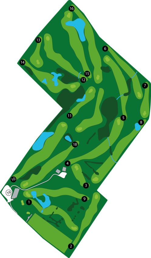 Mapka Mazury Golf